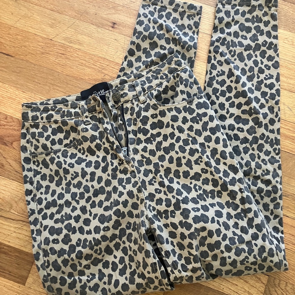 Collectif Retro Leopard Print Pants